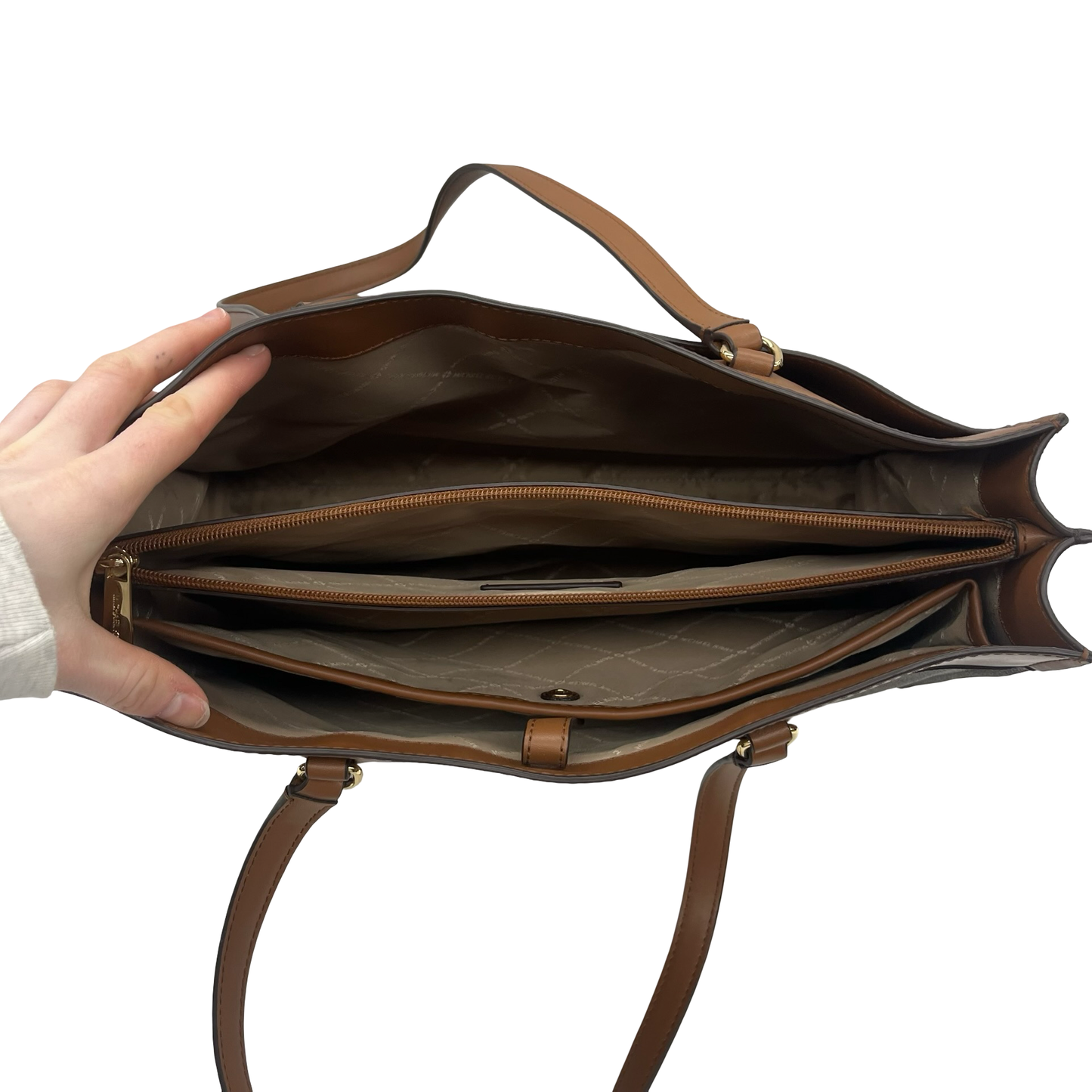 Laptop Bag Designer By Michael Kors In Brown, Size:Medium