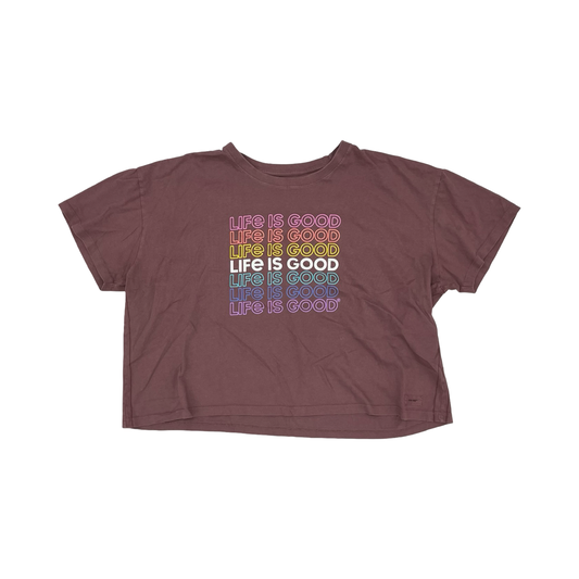 Top Ss By Life Is Good In Purple, Size:Xxl