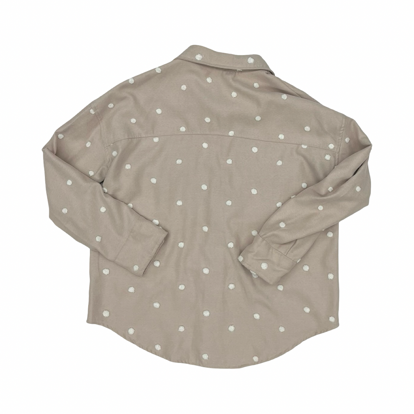 Jacket Shirt By Blu Pepper In Tan, Size:L