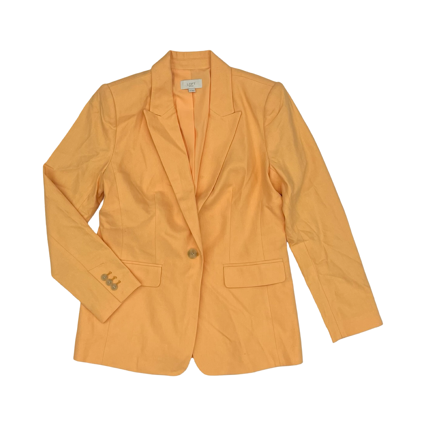 Blazer By Loft In Orange, Size:8P