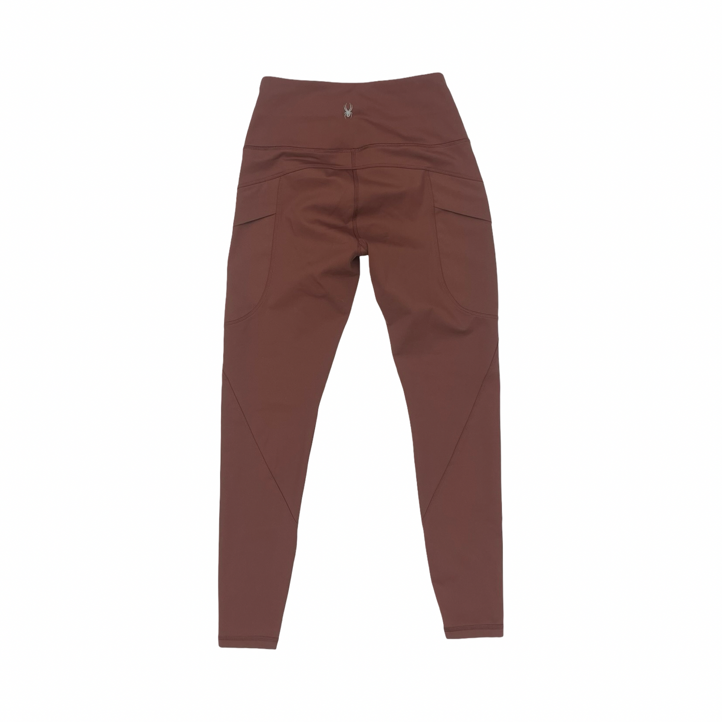 Athletic Leggings By Spyder In Brown, Size:S