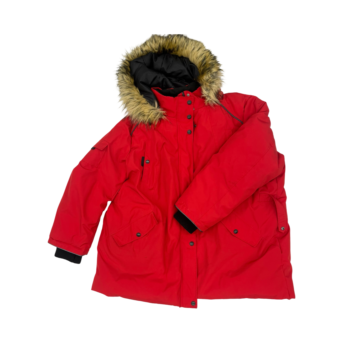 Coat Puffer & Quilted By Clothes Mentor In Red, Size:4X