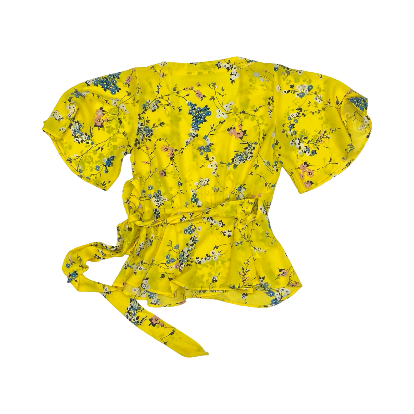 Blouse Ss By Loft In Yellow, Size:Xxsp