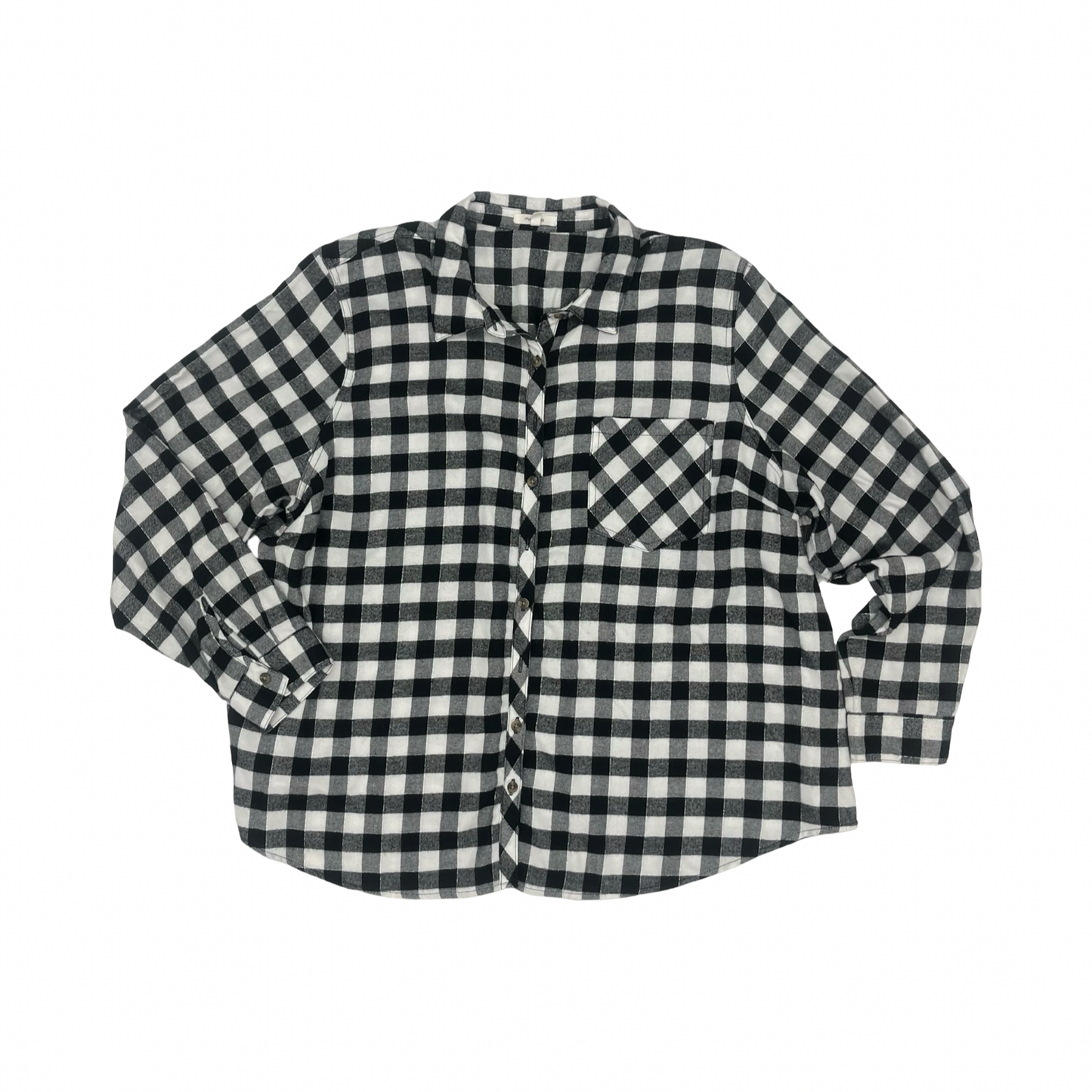 Top Ls By Maurices In Black & White, Size:2X