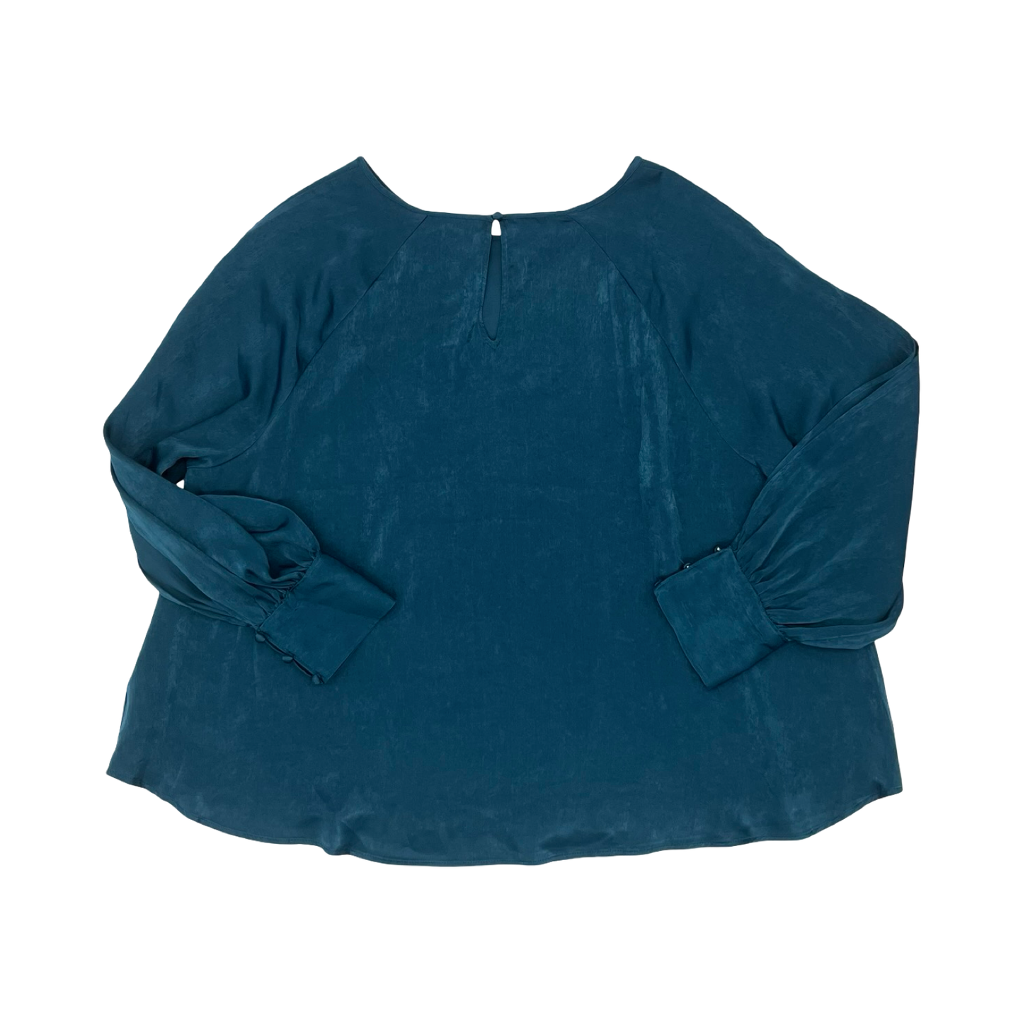 Blouse Ls By Maurices In Blue, Size:2X