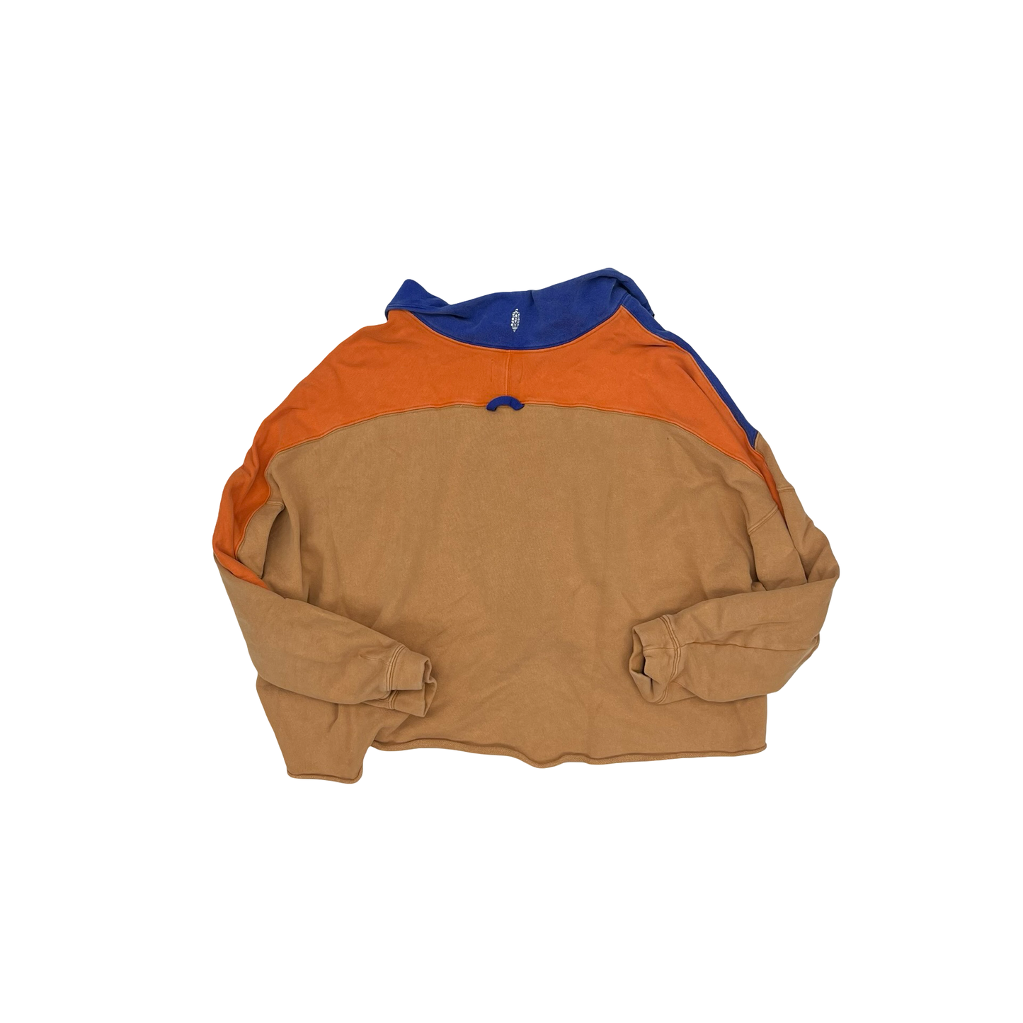 Athletic Sweatshirt Collar By Free People In Blue & Orange, Size:L