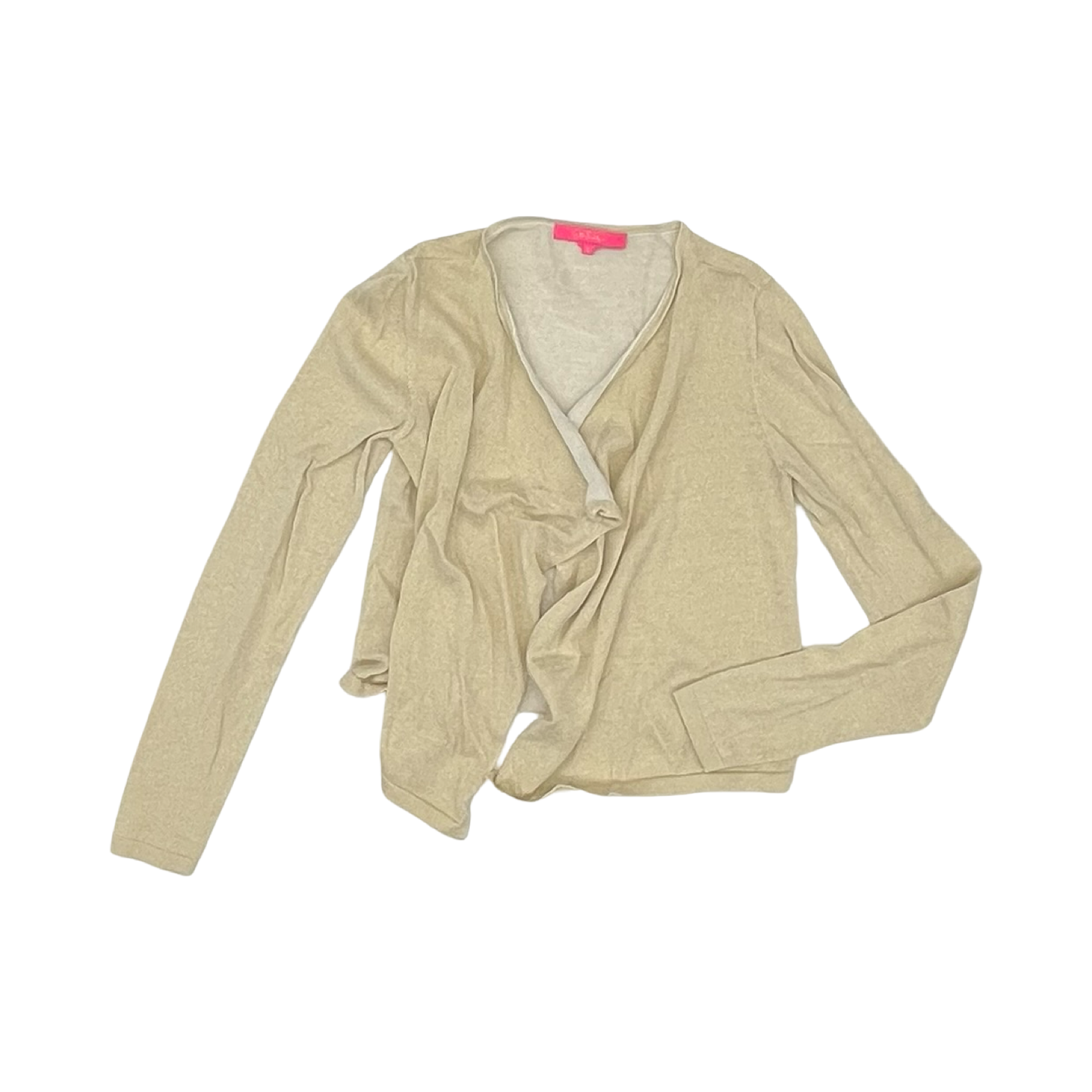 Cardigan Designer By Lilly Pulitzer In Gold, Size:S