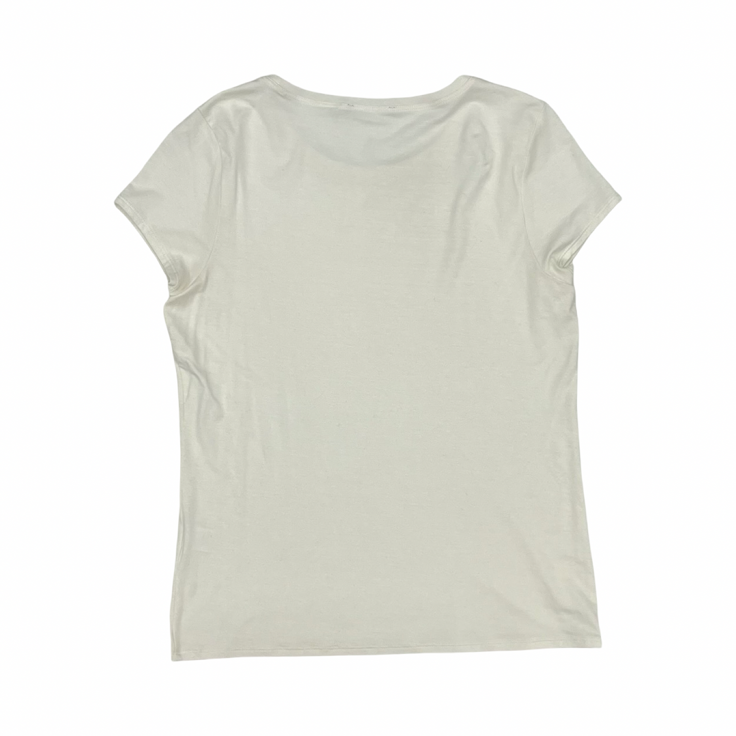 Blouse Ss By Tahari In Cream, Size:L