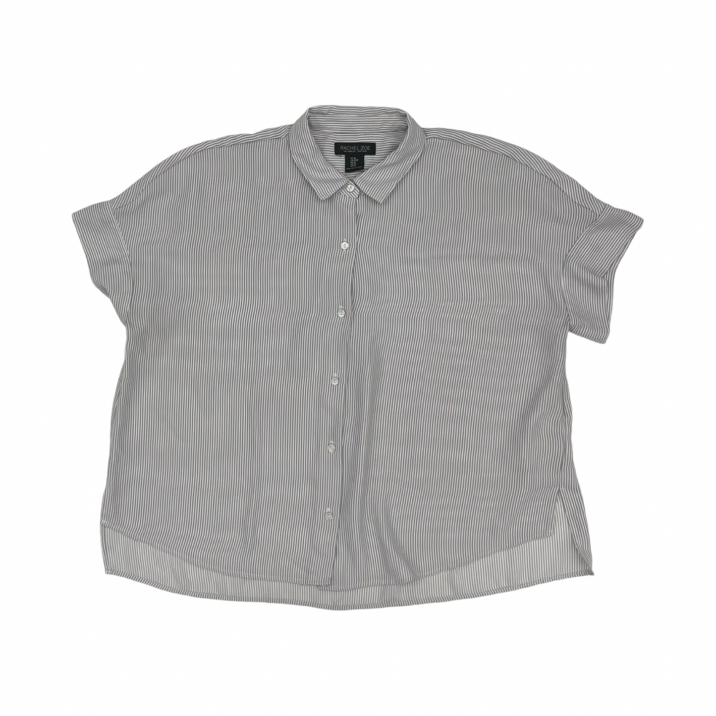 Blouse Ss By Rachel Zoe In Grey & White, Size:M