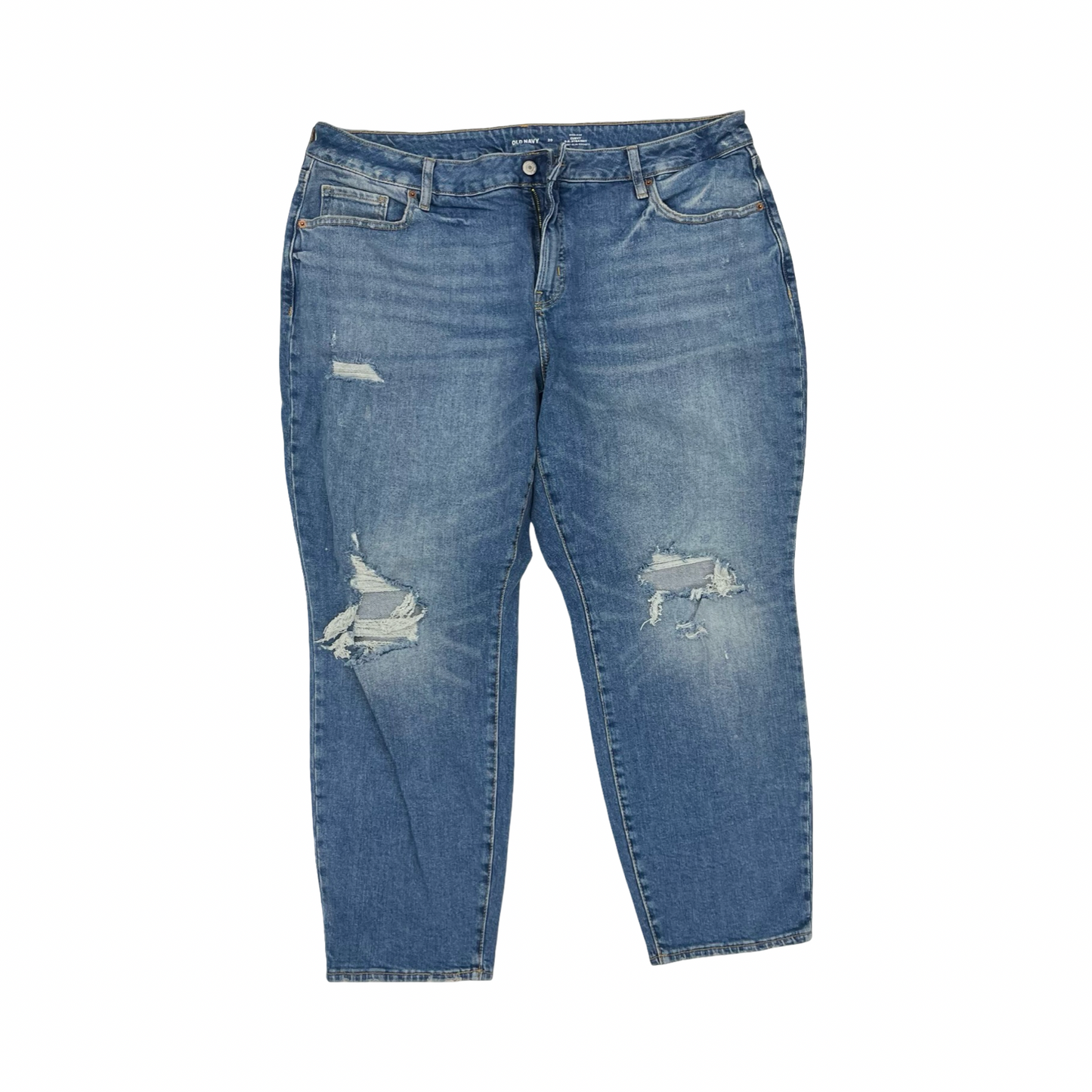 Jeans Straight By Old Navy In Blue Denim, Size:20