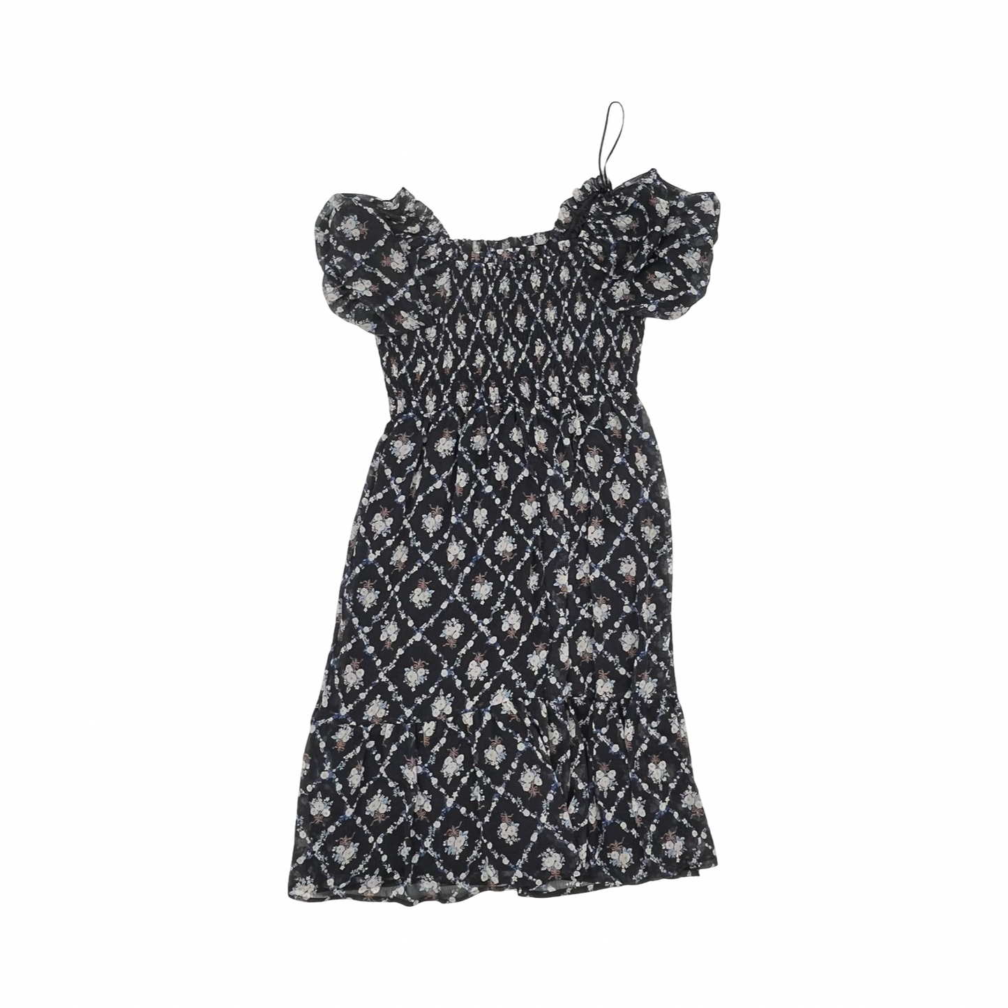 Dress Party Midi By Lc Lauren Conrad In Blue & White, Size:L