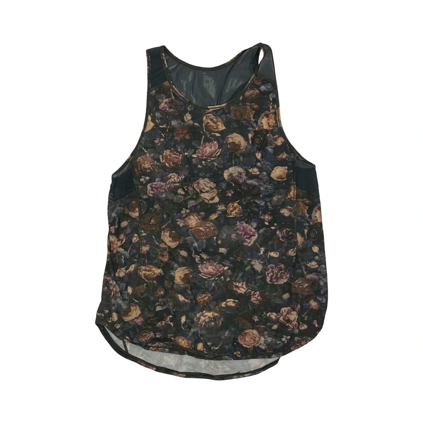 Athletic Tank Top By Lululemon In Floral Print, Size:M