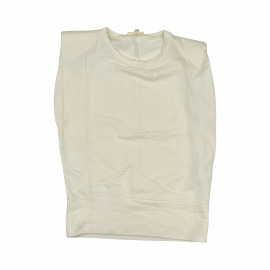 Top Sleeveless By Elan In Cream, Size:L