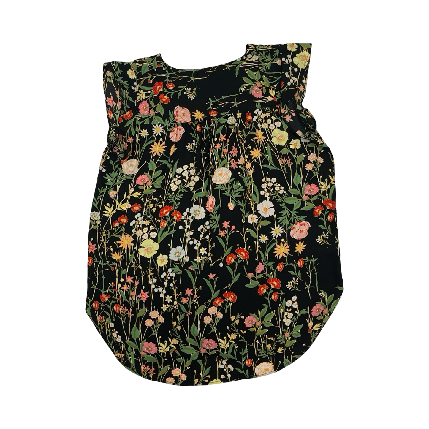 Blouse Ss By Loft In Black, Size:Xs