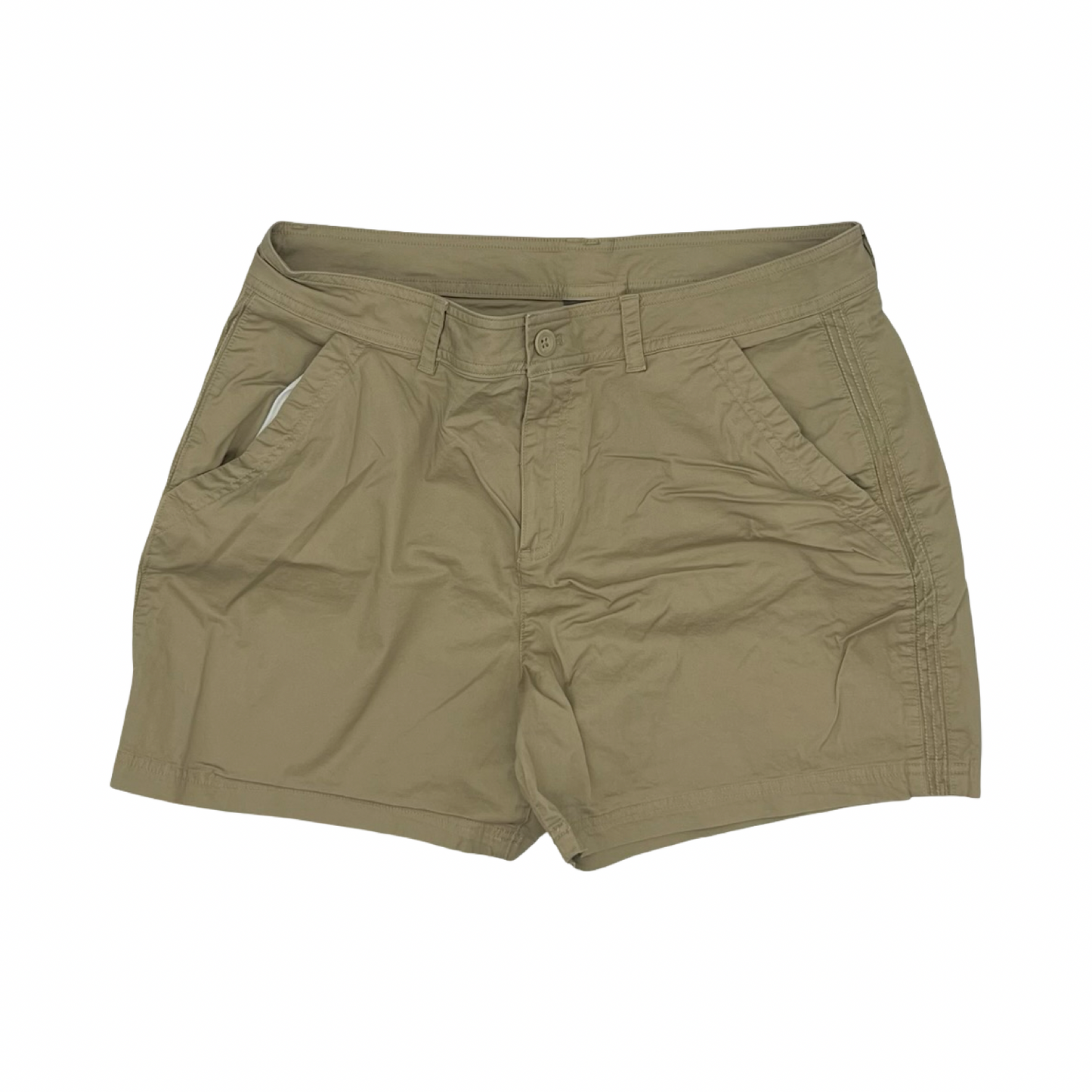 Shorts By Eddie Bauer In Tan, Size:16