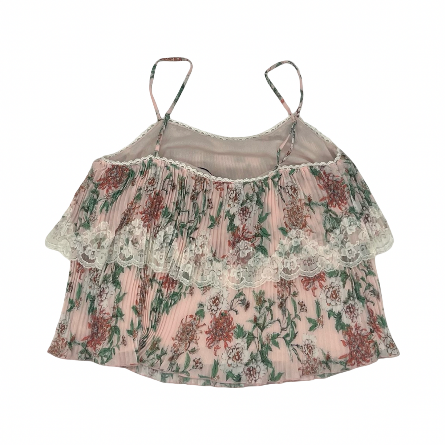 Blouse Sleeveless By Adelyn Rae In Floral Print, Size:S