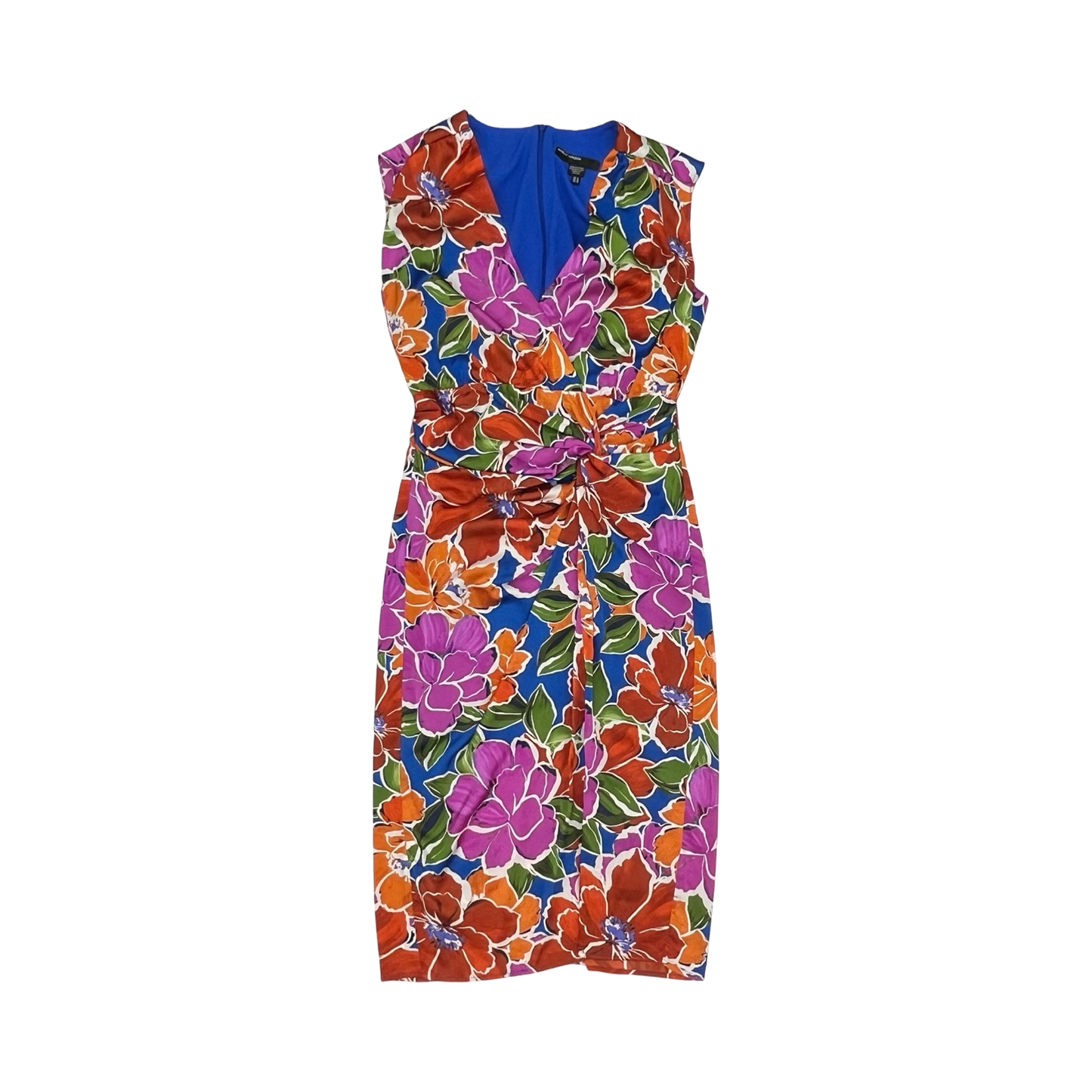 Dress Party Midi By Maggy London In Floral Print, Size:6