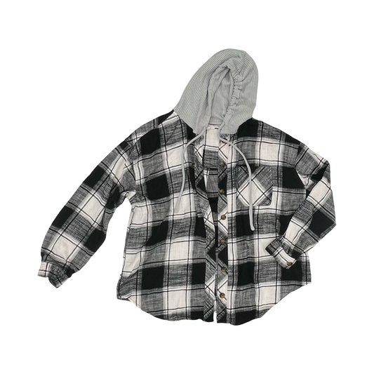 Top Ls By Maurices In Black & White, Size:Xxl