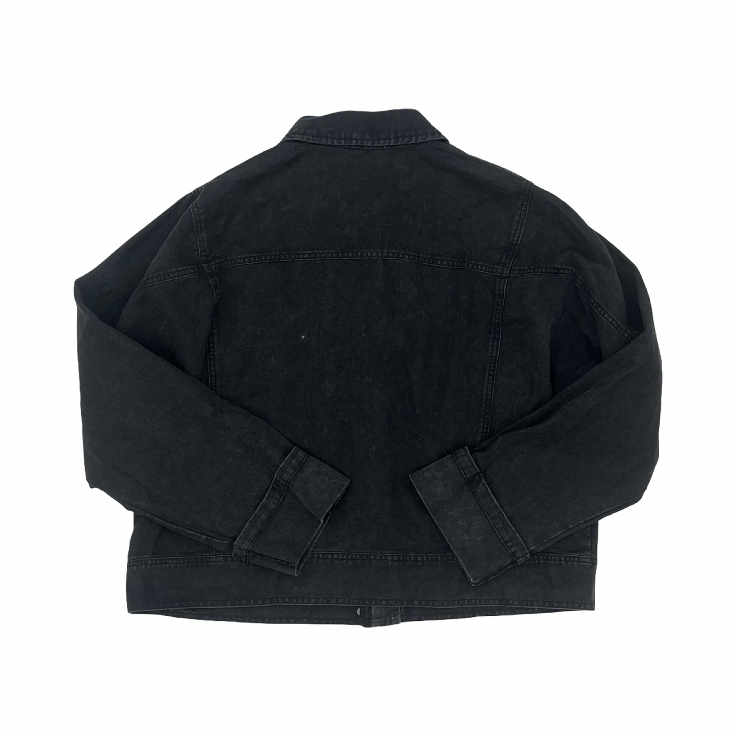 Jacket Denim By Entro In Black Denim, Size:S