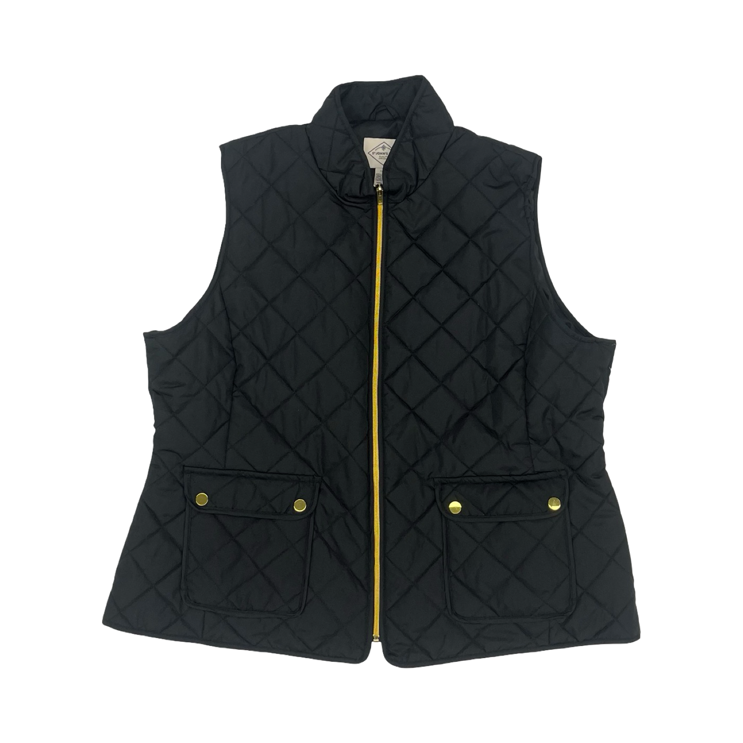 Vest Puffer & Quilted By St Johns Bay In Black, Size:1X