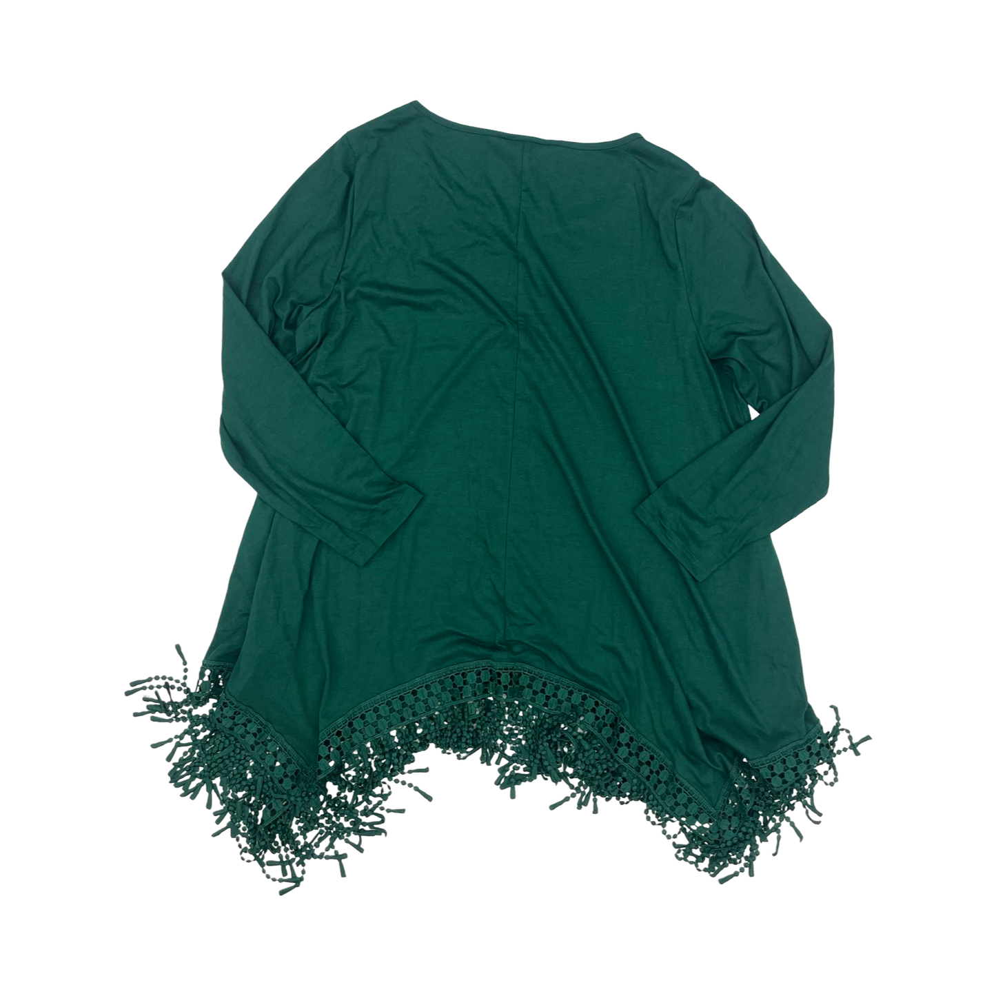 Tunic Ls By Bloomchic In Green, Size:Xl
