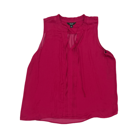 Blouse Sleeveless By Simply Vera In Pink, Size:Xxl