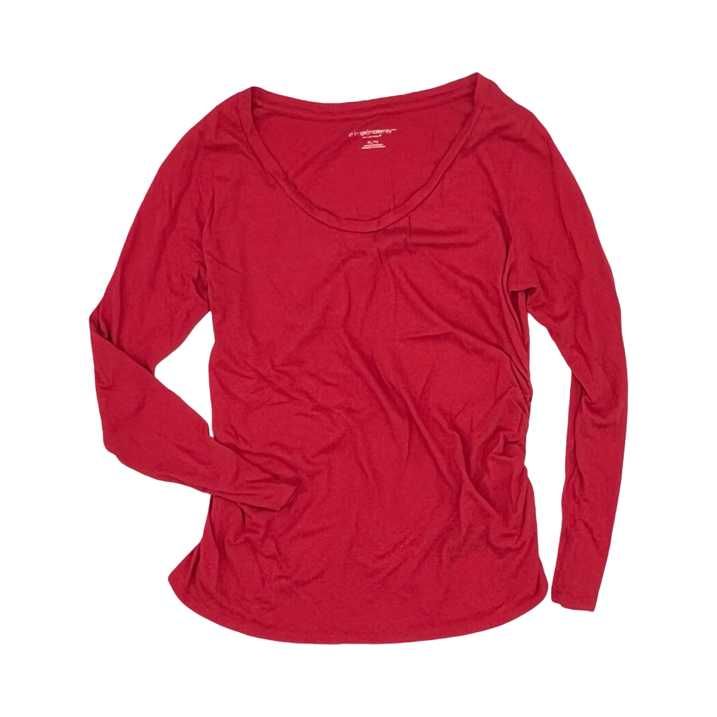 Mat Top Ls By Liz Lange Maternity In Pink, Size:Xl