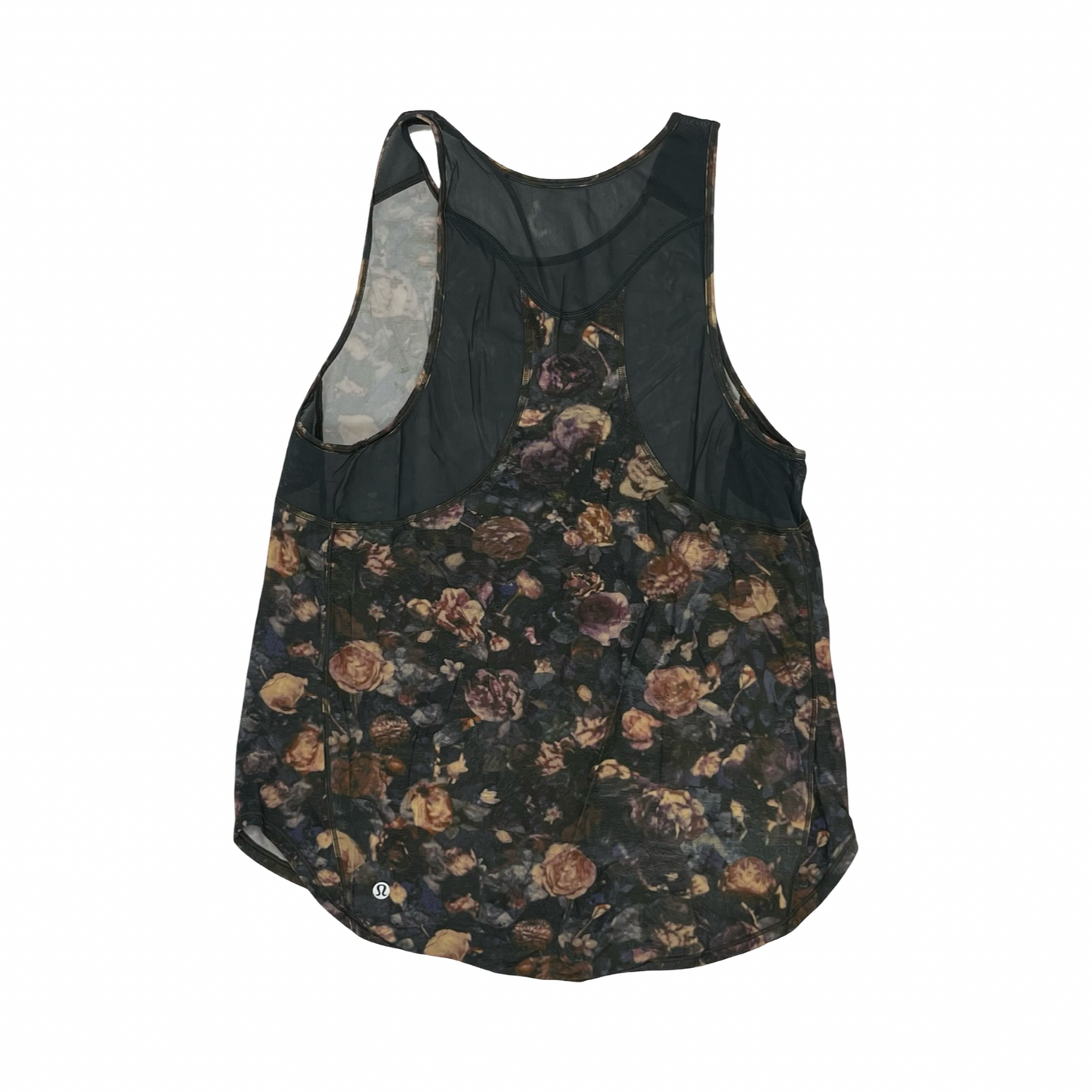 Athletic Tank Top By Lululemon In Floral Print, Size:M