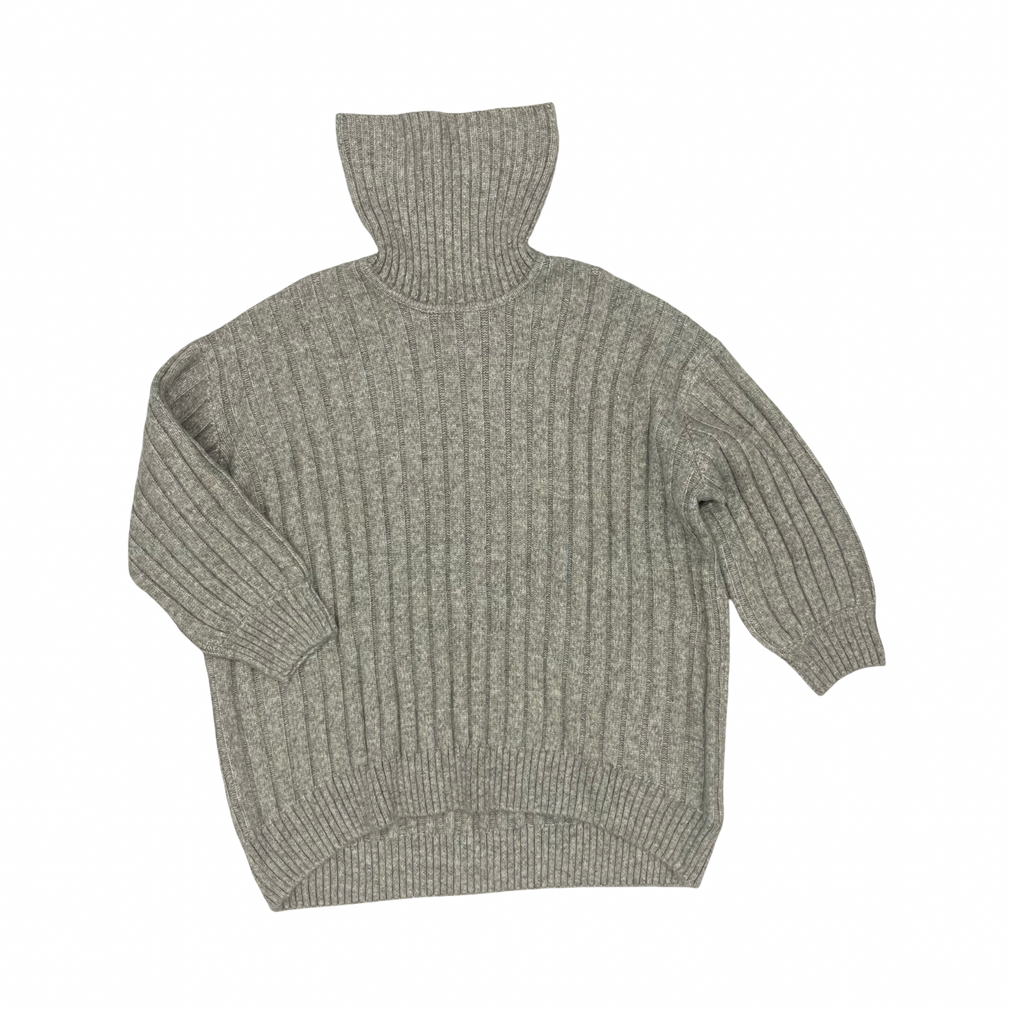 Sweater By Falls Creek In Grey, Size:1X