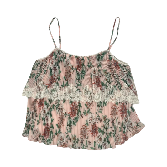 Blouse Sleeveless By Adelyn Rae In Floral Print, Size:S