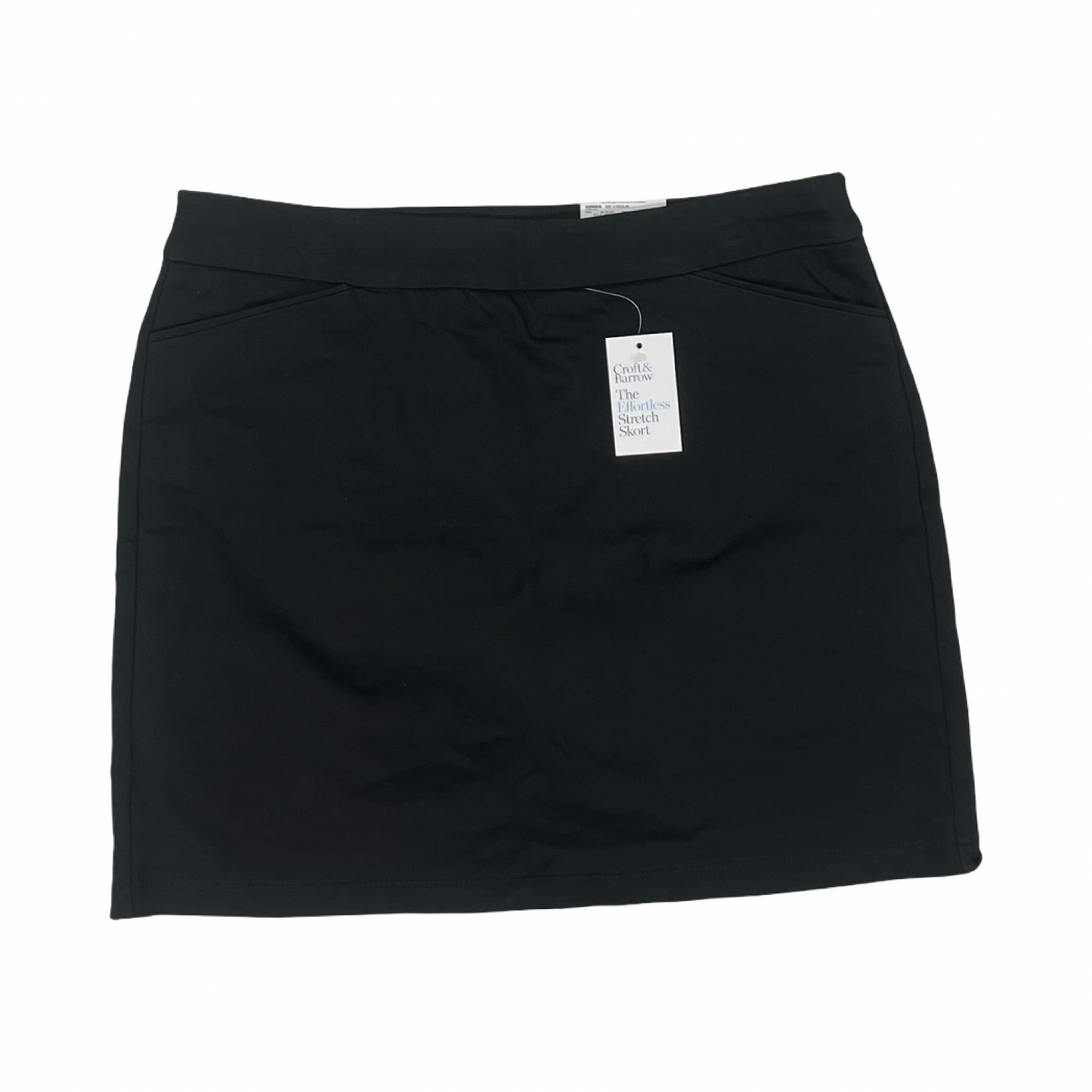 Skort By Croft And Barrow In Black, Size:14