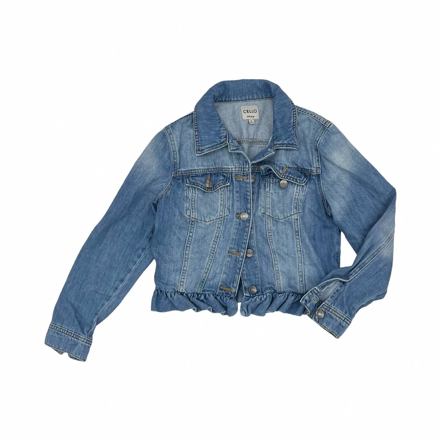 Jacket Denim By Cello In Blue Denim, Size:M