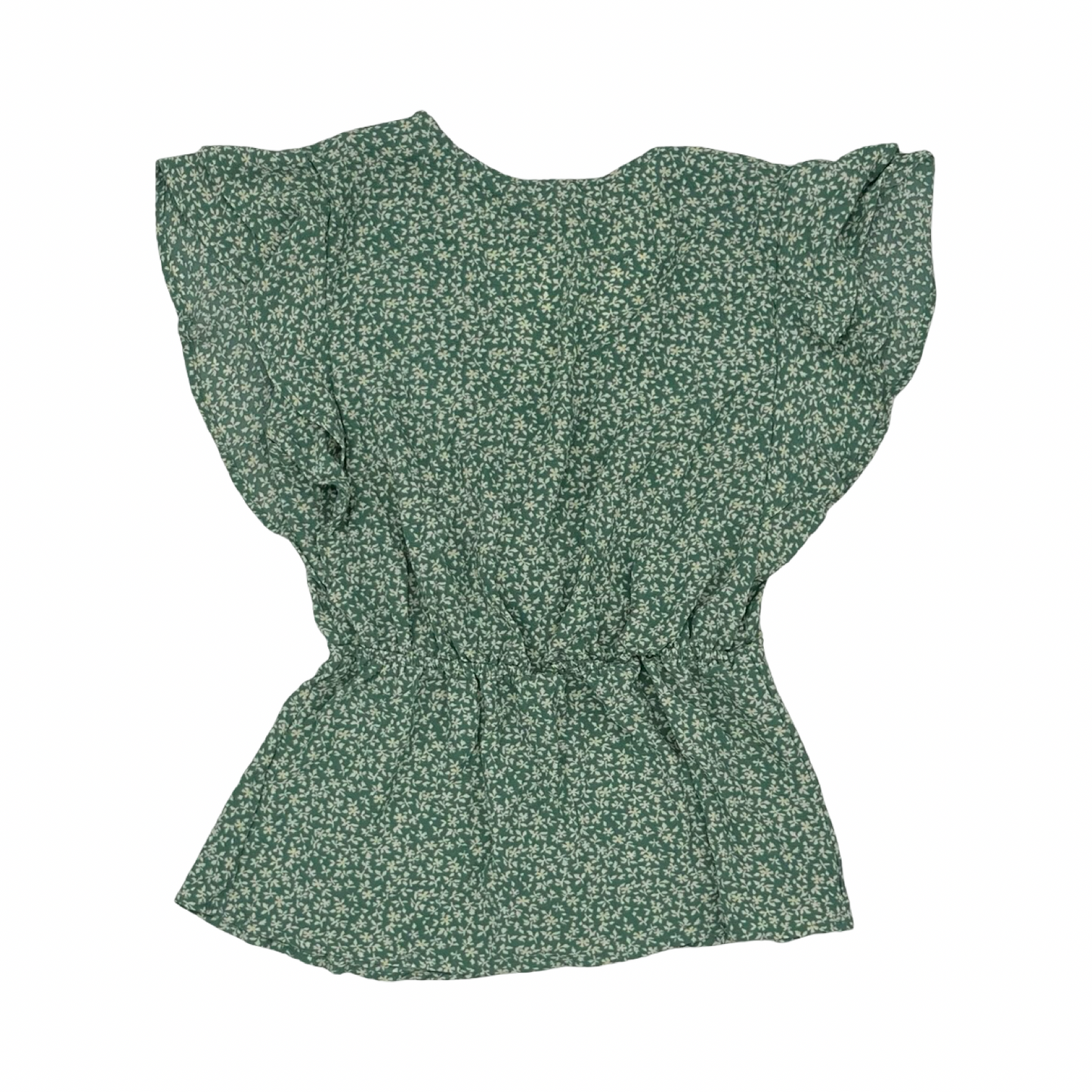 Blouse Ss By Monteau In Green, Size:M