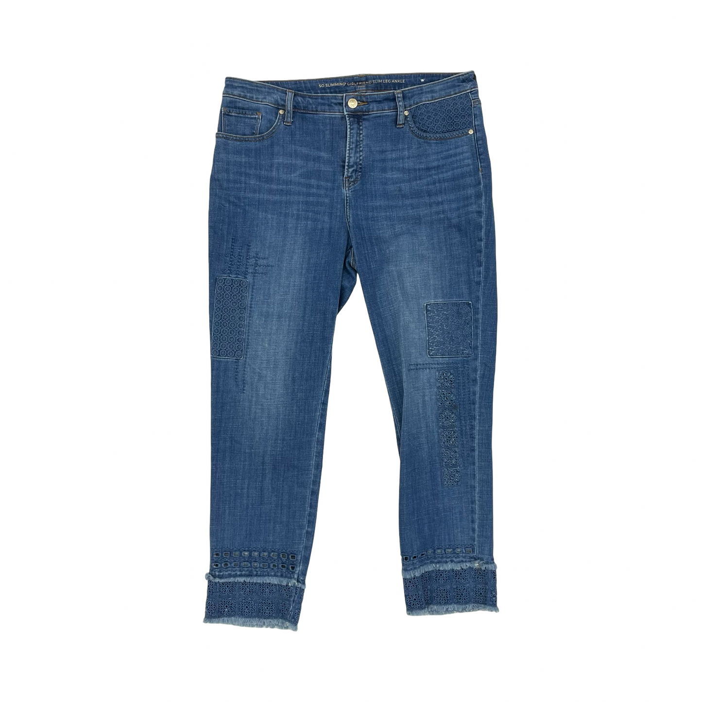 Jeans Jeggings By Chicos In Blue Denim, Size:12