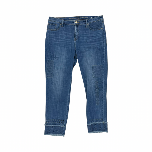 Jeans Jeggings By Chicos In Blue Denim, Size:12