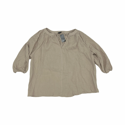 Blouse Ls By Torrid In Brown, Size:1X