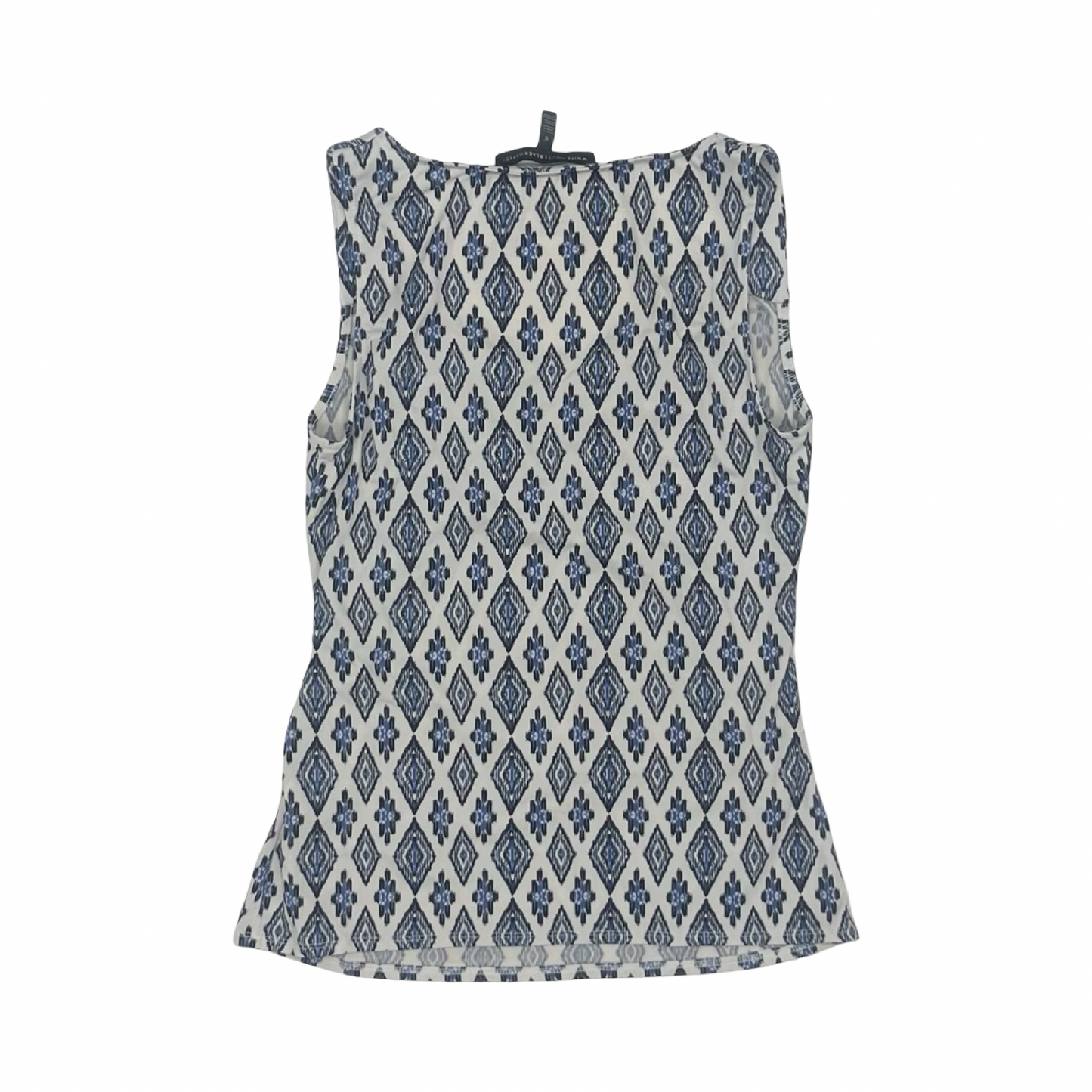 Blouse Sleeveless By White House Black Market In Blue & White, Size:S