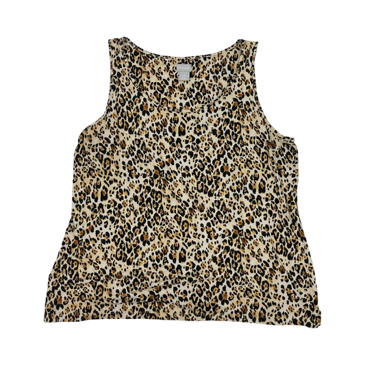 Tank Top By Chicos In Black & White, Size:Xl