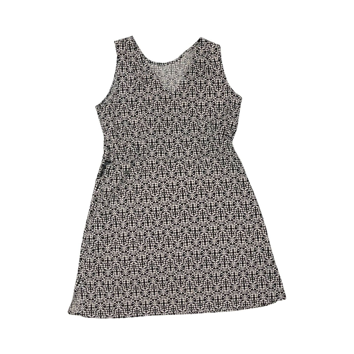 Athletic Dress By Title Nine In Black & Cream, Size:L