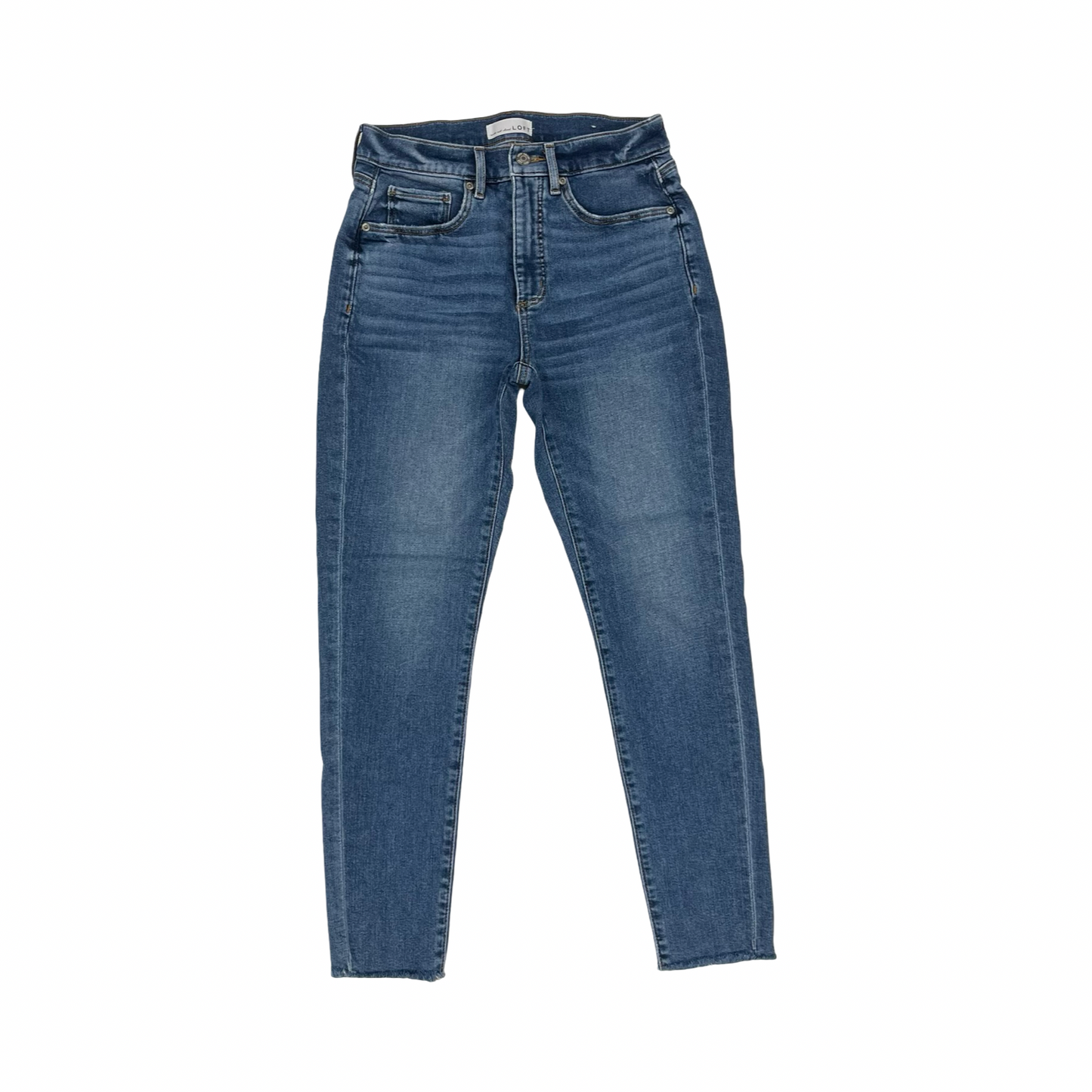 Jeans Skinny By Loft In Blue Denim, Size:2