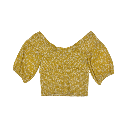 Blouse Ss By Bb Dakota In Yellow, Size:M