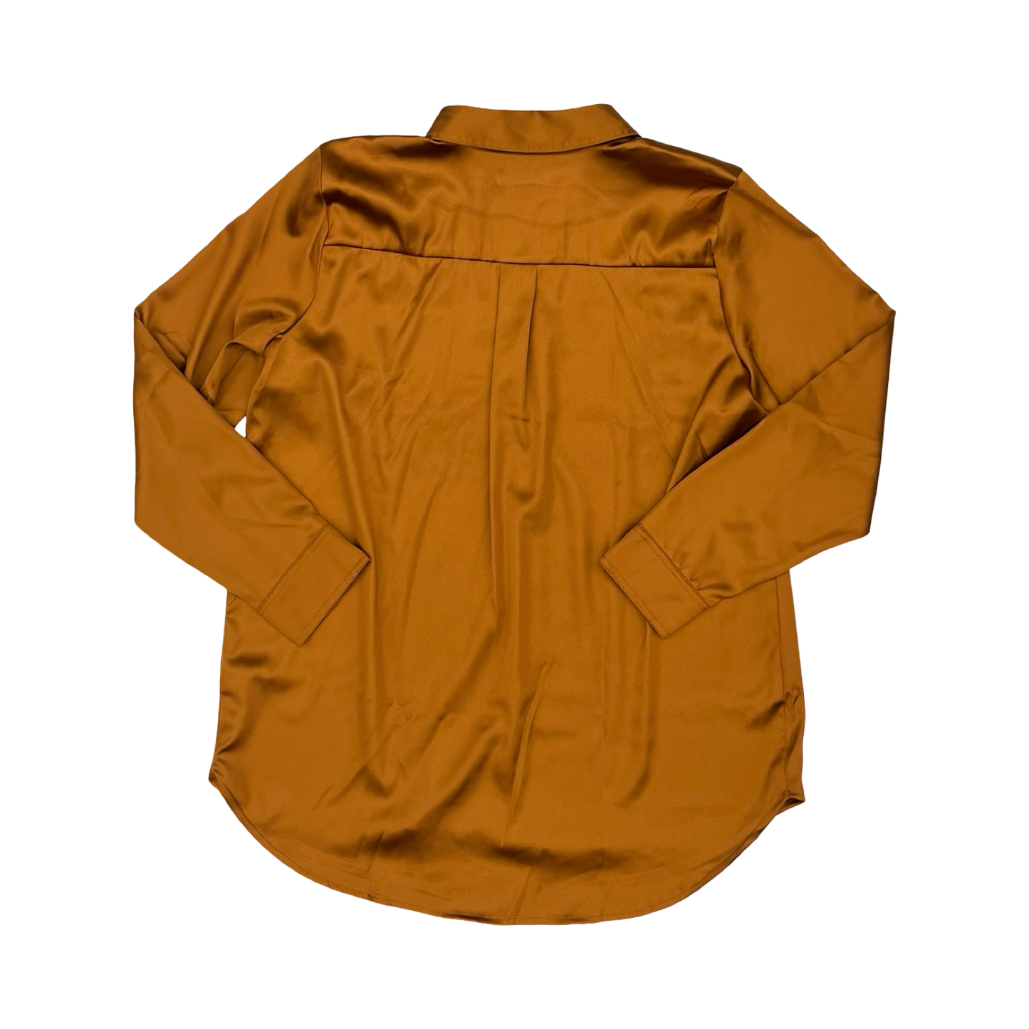 Blouse Ls By Simply Vera In Brown, Size:M