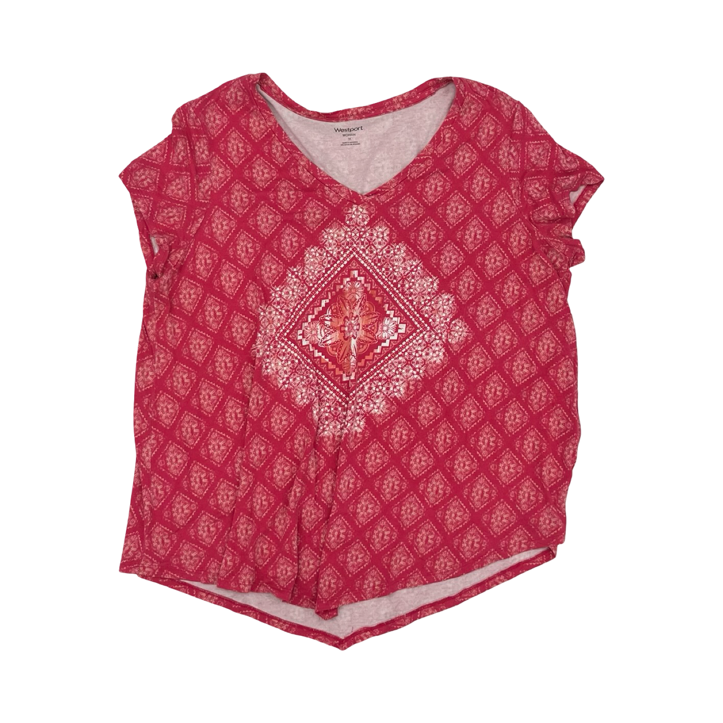 Top Ss By Westport In Pink, Size:1X