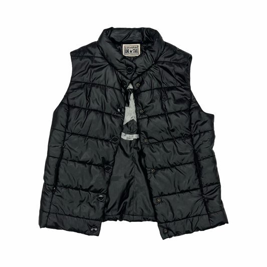 Vest Puffer & Quilted By Converse In Black, Size:M