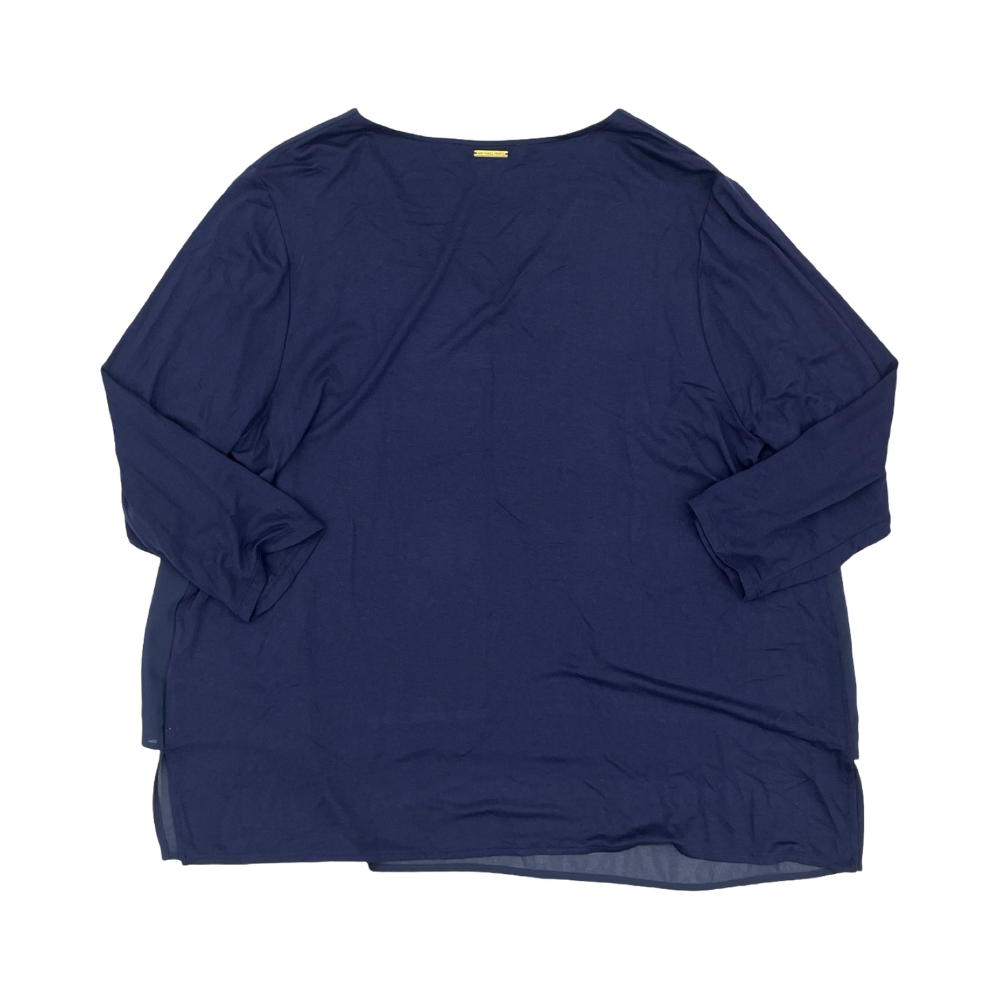 Blouse Designer By Michael Kors In Blue, Size:2X