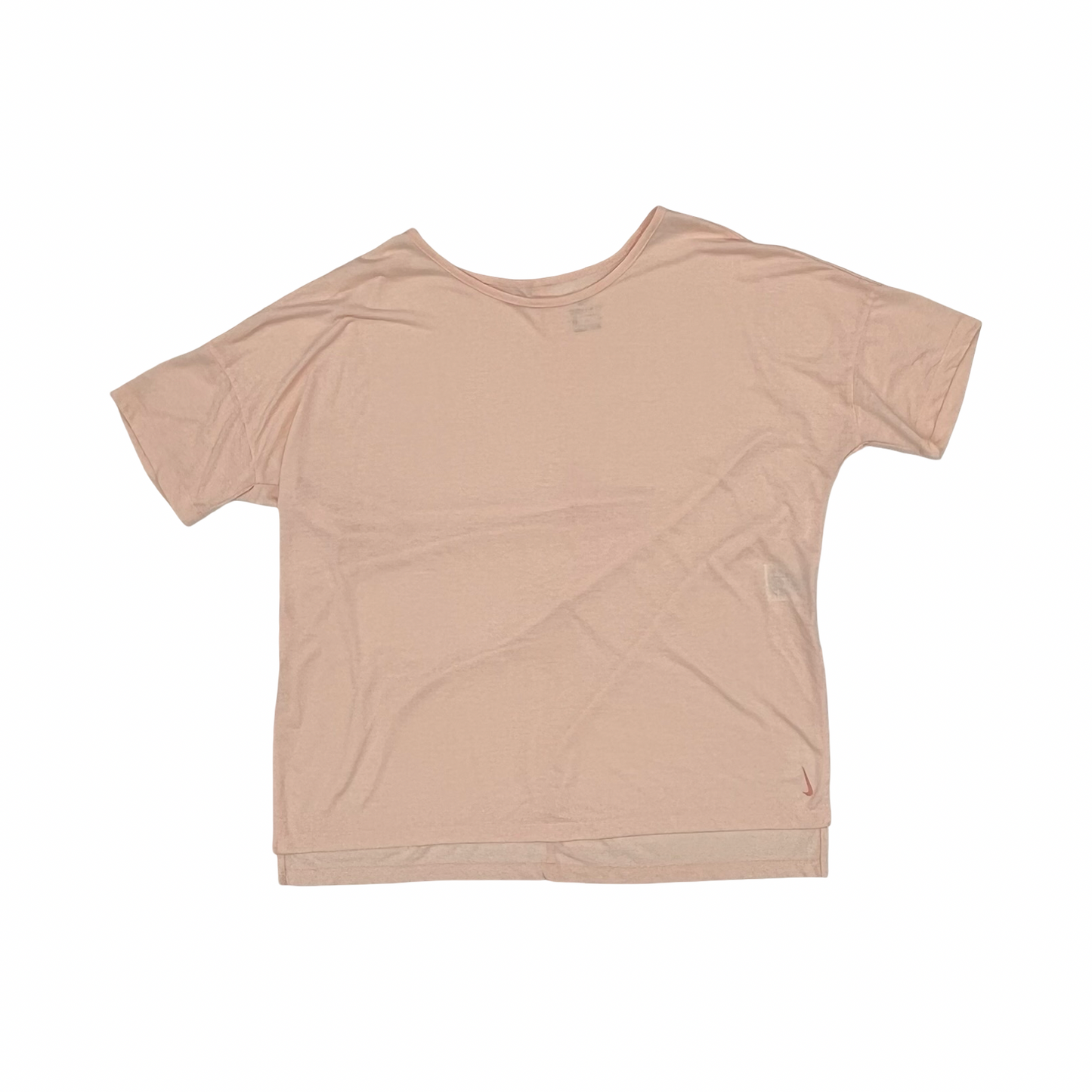 Athletic Top Ss By Nike In Peach, Size:Xl