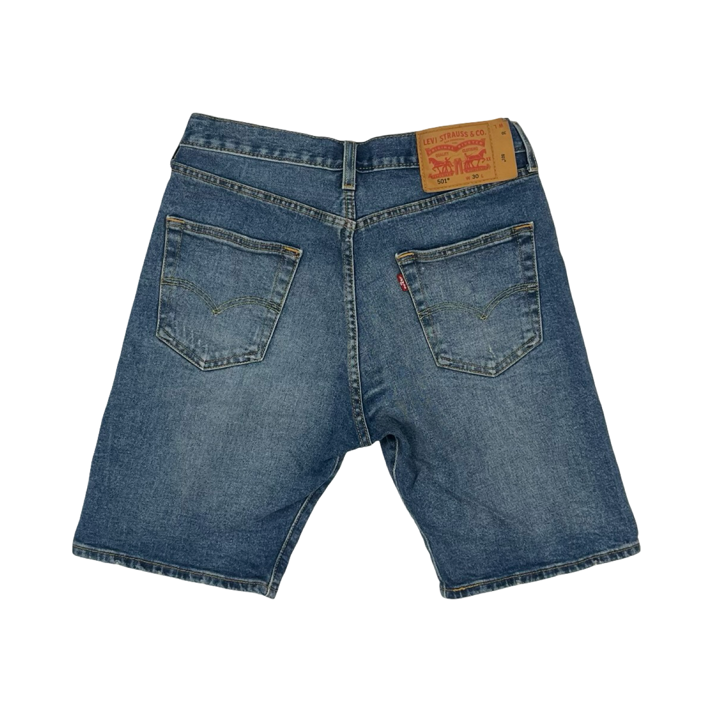Shorts By Levis In Blue Denim, Size:10