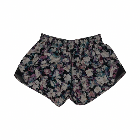 Athletic Shorts By Lululemon In Floral Print, Size:8