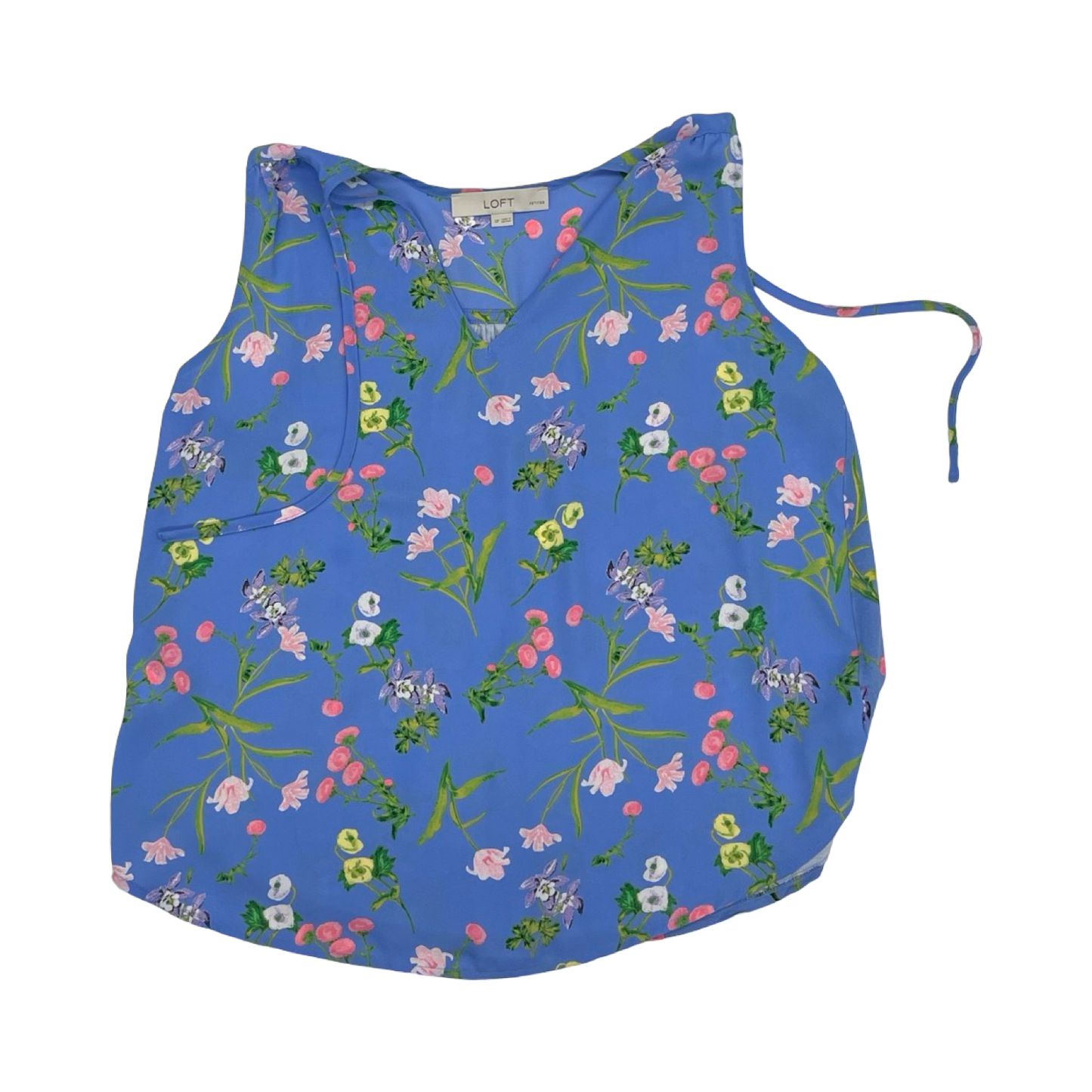 Blouse Sleeveless By Loft In Blue, Size:Sp