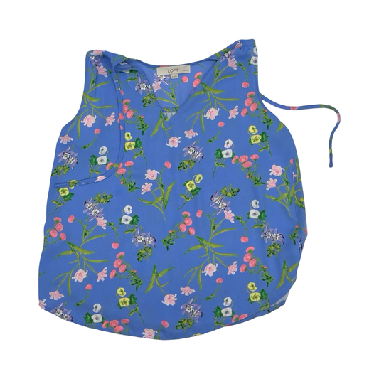 Blouse Sleeveless By Loft In Blue, Size:Sp